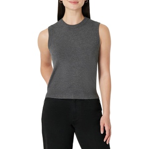 image:imageAmazon Essentials Womens RegularFit Crewneck Pullover Sweater TankCharcoal Heather