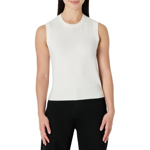 image:imageAmazon Essentials Womens RegularFit Crewneck Pullover Sweater TankEggshell White