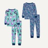 image:imageAmazon Essentials Babies Toddlers and Boys SnugFit Cotton Pajama Set MultipacksPlanet PrintSpace