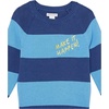 image:imageAmazon Essentials Boys and Toddlers Cotton Knit Pullover Crewneck SweaterBlue Navy Rugby Stripe
