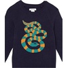 image:imageAmazon Essentials Boys and Toddlers Cotton Knit Pullover Crewneck SweaterDark Navy Snake