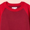 image:imageAmazon Essentials Boys and Toddlers Cotton Knit Pullover Crewneck SweaterRed Color Block