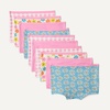 image:imageAmazon Essentials Girls Cotton Jersey Boxer Brief Underwear Pack of 10Gingham Flower Pink