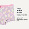 image:imageAmazon Essentials Girls Cotton Jersey Boxer Brief Underwear Pack of 10Lilac Rainbow Stripes