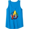 image:imageAmazon Essentials Marvel Avengers Multi Hero Logo Collage Tank TopSapphire Blue