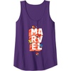 image:imageAmazon Essentials Marvel Block Letters With Five Tiny Super Heroes Tank TopPurple