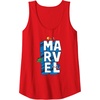 image:imageAmazon Essentials Marvel Block Letters With Three Tiny Super Heroes Tank TopRed