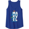 image:imageAmazon Essentials Marvel Block Letters With Three Tiny Super Heroes Tank TopRoyal Blue