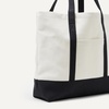 image:imageAmazon Essentials Unisex Adults Large Heavy Duty Canvas Beach Tote Bag NaturalRed One SizeNaturalBlack