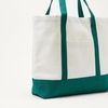 image:imageAmazon Essentials Unisex Adults Large Heavy Duty Canvas Beach Tote Bag NaturalRed One SizeNaturalGreen