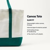 image:imageAmazon Essentials Unisex Adults Large Heavy Duty Canvas Beach Tote Bag NaturalRed One SizeNaturalGreen