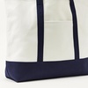 image:imageAmazon Essentials Unisex Adults Large Heavy Duty Canvas Beach Tote Bag NaturalRed One SizeNaturalNavy