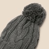 image:imageAmazon Essentials Womens Chunky Cable Beanie with Yarn PomCharcoal