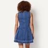 image:imageAmazon Essentials Womens Fit amp Flare Denim Mini DressMedium Blue Vintage