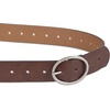 image:imageAmazon Essentials Womens Fully Adjustable Casual Belt with Round Buckle Available in Plus SizeBrown