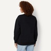 image:imageAmazon Essentials Womens Oversized VNeck Fleece Pullover SweatshirtBlack