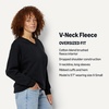 image:imageAmazon Essentials Womens Oversized VNeck Fleece Pullover SweatshirtBlack