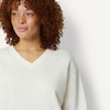 image:imageAmazon Essentials Womens Oversized VNeck Fleece Pullover SweatshirtCream