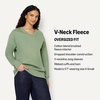 image:imageAmazon Essentials Womens Oversized VNeck Fleece Pullover SweatshirtSage Green