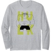 image:imageAmazon Essentials Marvel Avengers Cartoon Hulk Drawing Long Sleeve TShirtHeather Grey