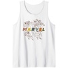 image:imageAmazon Essentials Marvel Avengers HandDrawn Multi Hero Collage Tank TopWhite