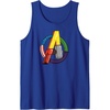 image:imageAmazon Essentials Marvel Avengers Multi Hero Logo Collage Tank TopRoyal Blue