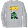 image:imageAmazon Essentials Marvel Avengers The Incredible Hulk Hangry Long Sleeve TShirtHeather Grey