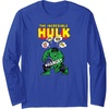 image:imageAmazon Essentials Marvel Avengers The Incredible Hulk Hangry Long Sleeve TShirtRoyal Blue