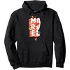 image:imageAmazon Essentials Marvel Block Letters With Five Tiny Super Heroes Pullover HoodieBlack