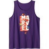 image:imageAmazon Essentials Marvel Block Letters With Five Tiny Super Heroes Tank TopPurple