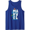 image:imageAmazon Essentials Marvel Block Letters With Three Tiny Super Heroes Tank TopRoyal Blue