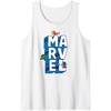 image:imageAmazon Essentials Marvel Block Letters With Three Tiny Super Heroes Tank TopWhite