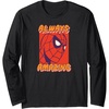 image:imageAmazon Essentials Marvel SpiderMan Always Amazing Boxed Portrait Long Sleeve TShirtBlack