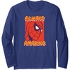 image:imageAmazon Essentials Marvel SpiderMan Always Amazing Boxed Portrait Long Sleeve TShirtNavy Blue