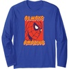 image:imageAmazon Essentials Marvel SpiderMan Always Amazing Boxed Portrait Long Sleeve TShirtRoyal Blue