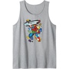 image:imageAmazon Essentials Marvel Super Heroes Multi Hero Shattered Collage Tank TopHeather Grey