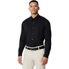 image:imageAmazon Essentials Mens RegularFit WrinkleResistant Stretch Dress ShirtBlack