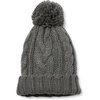 image:imageAmazon Essentials Womens Chunky Cable Beanie with Yarn PomCharcoal