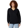 image:imageAmazon Essentials Womens Oversized VNeck Fleece Pullover SweatshirtBlack