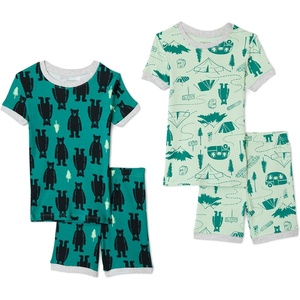 image:imageAmazon Essentials Babies Toddlers and Boys SnugFit Cotton Pajama Set MultipacksHappy Camper