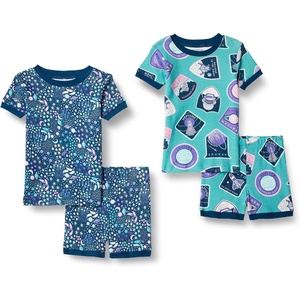 image:imageAmazon Essentials Babies Toddlers and Boys SnugFit Cotton Pajama Set MultipacksPlanetStars Print
