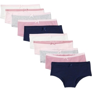 image:imageAmazon Essentials Girls Cotton Jersey Hipster Underwear Pack of 10Neutrals