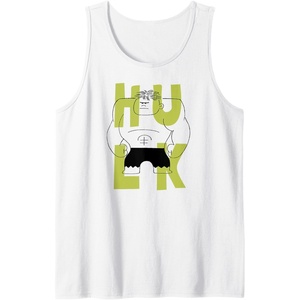 image:imageAmazon Essentials Marvel Avengers Cartoon Hulk Drawing Tank TopWhite