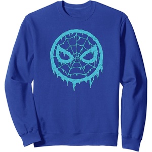 image:imageAmazon Essentials Marvel SpiderMan Dripping Blue Face Logo SweatshirtRoyal Blue