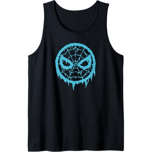 image:imageAmazon Essentials Marvel SpiderMan Dripping Blue Face Logo Tank TopBlack