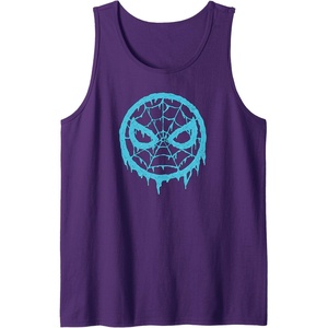 image:imageAmazon Essentials Marvel SpiderMan Dripping Blue Face Logo Tank TopPurple