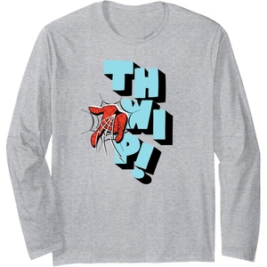 image:imageAmazon Essentials Marvel SpiderMan Hand Thwip WebSlinger Long Sleeve TShirtHeather Grey