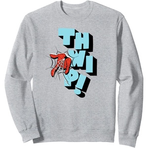 image:imageAmazon Essentials Marvel SpiderMan Hand Thwip WebSlinger SweatshirtHeather Grey