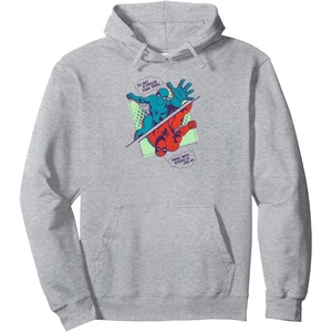 image:imageAmazon Essentials Marvel SpiderMan My Suit Is Cooler Than Yours Pullover HoodieHeather Grey