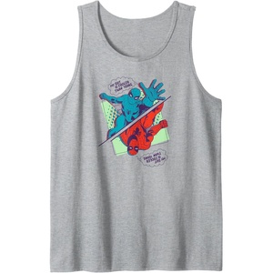 image:imageAmazon Essentials Marvel SpiderMan My Suit Is Cooler Than Yours Tank TopHeather Grey